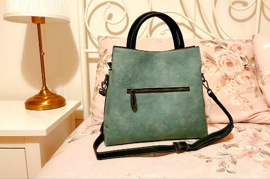Floral Embroidered Leather Crossbody Bag