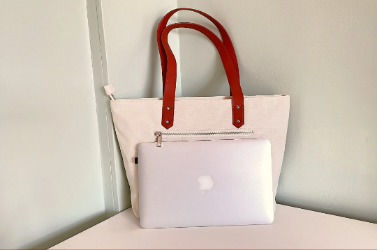 Embroidered Tote Bag, Large Capacity Canvas Shoulder Bag