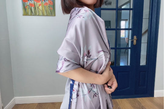 Reversible Elegant Silk Wrap Shawl