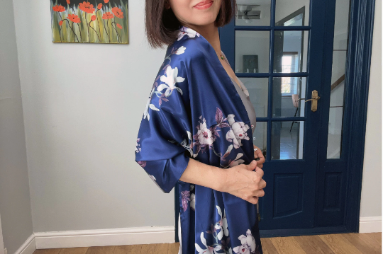 Reversible Elegant Silk Wrap Shawl