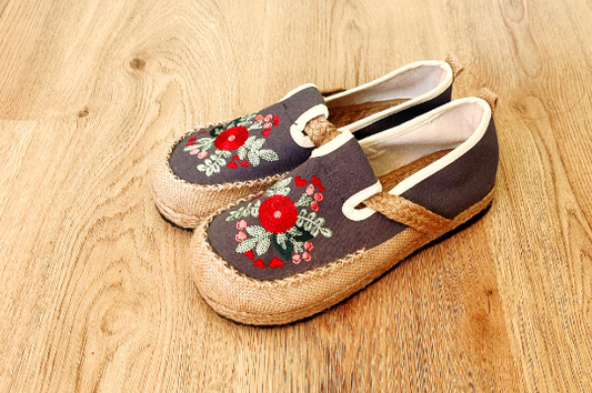 Canvas Platform Sandals