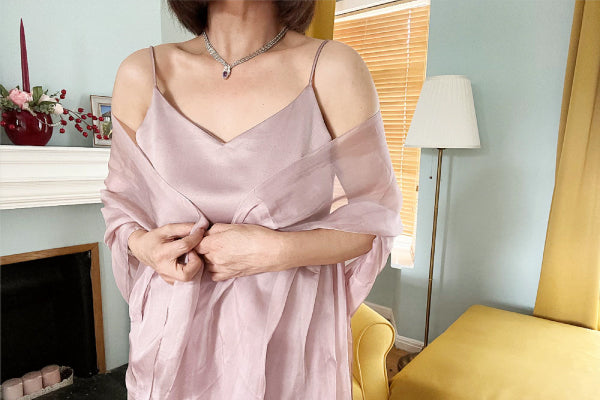 Elegant V-Neck Slip Dress Long- Loose Bridesmaid Dress, Fashion Favourites, Wedding Gift