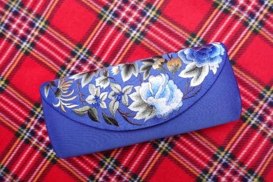 Silk Embroidered Clutch Bag Women s Evening Bag For Wedding Clutch Bag Saville Quinn Craft